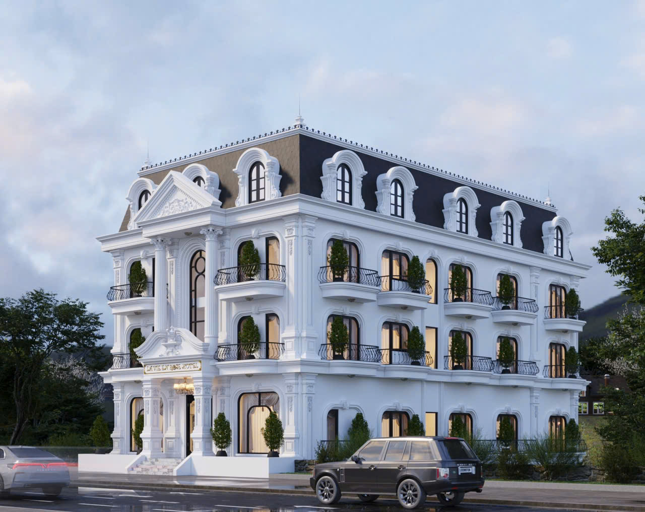 Mẫu biệt thự tân cổ điển kiểu Pháp sang trọng như một lâu đài nhỏ - MBTTCDKPSTNMLDN