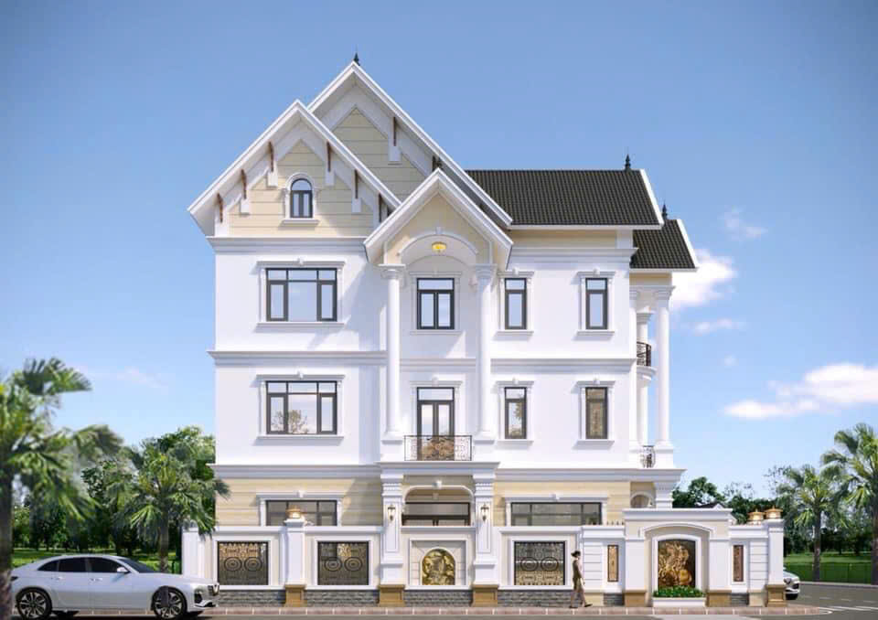 Biệt thự cổ điển thiết kế sang trọng-BTCDTKST