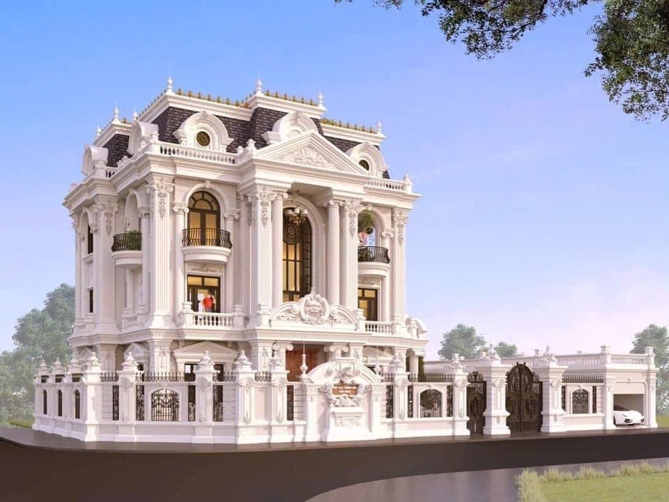 mẫu biệt thự cổ điển Pháp cực kỳ xa hoa và đẳng cấp - MBTCDPCKXHVDC