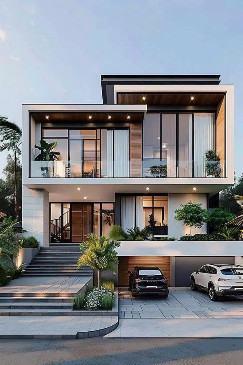 Mẫu biệt thự hiện đại 2 tầng siêu sang trọng và tinh tế mang phong cách minimalist luxury - MBTHD2TSSTVTTMPCML