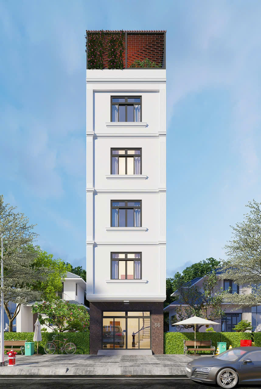 Mẫu nhà hiện đại 5 tầng-MNOHD5T