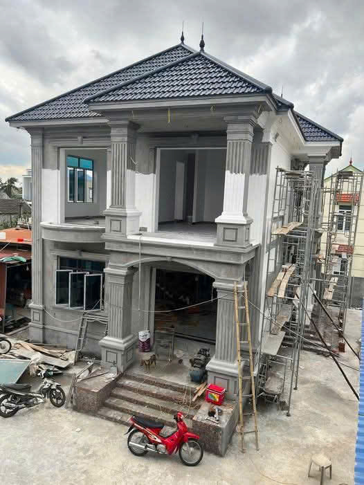 Mẫu biệt thự 2 tầng phong cách tân cổ điển tối giản mái Nhật tại NInh Bình- MBT2TPCTCDTGMNTNB