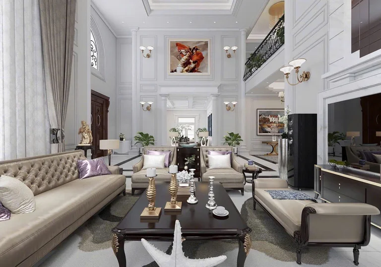 Mẫu nội thất biệt thự tân cổ điển