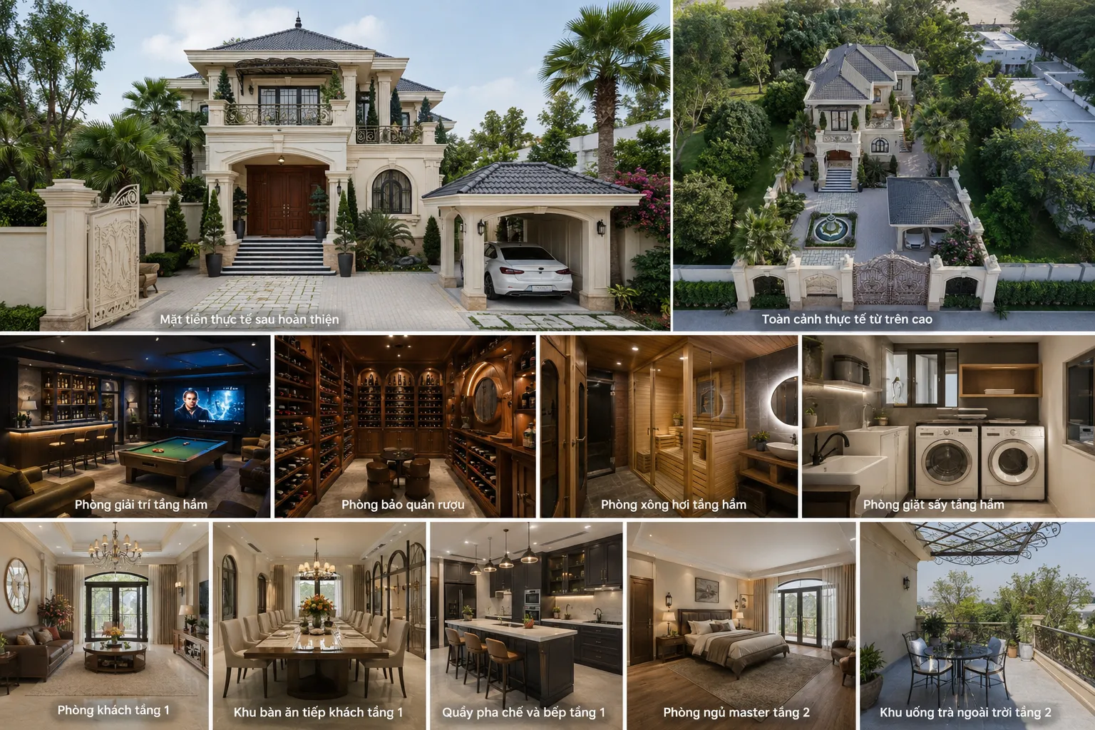 Hà Thành Home thi công biệt thự Địa Trung Hải