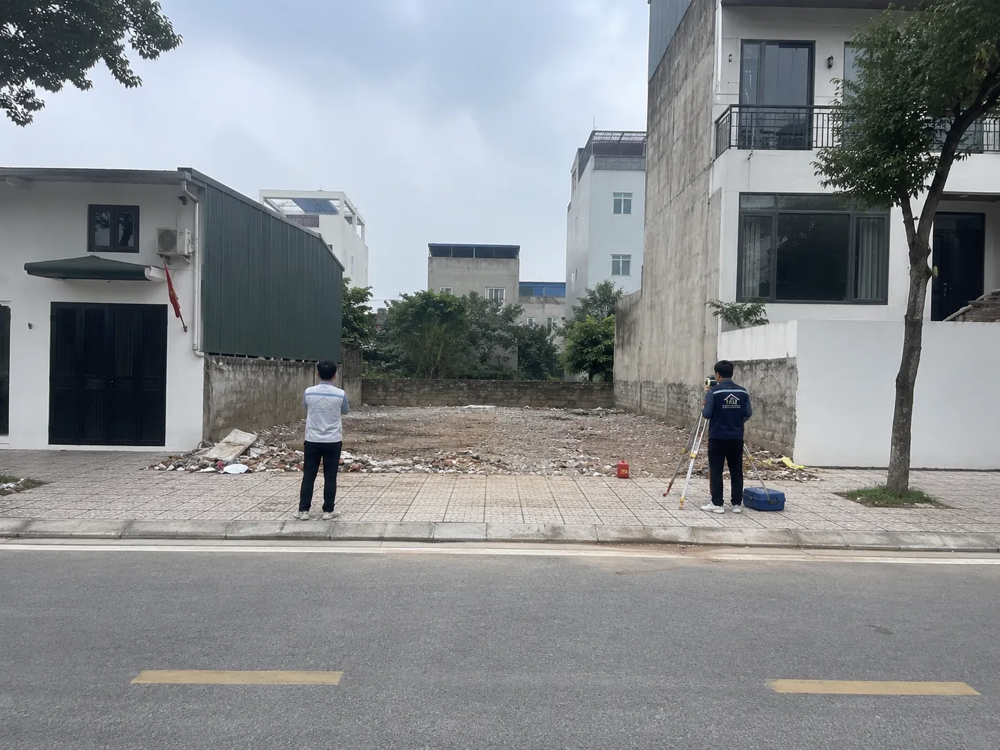Khảo sát hiện trạng trước khi xây nhà tại Nam Định