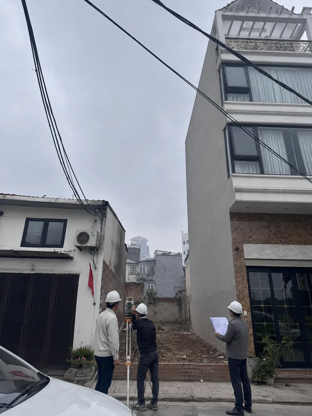 Khảo sát hiện trạng trước khi xây nhà tại Đống Đa