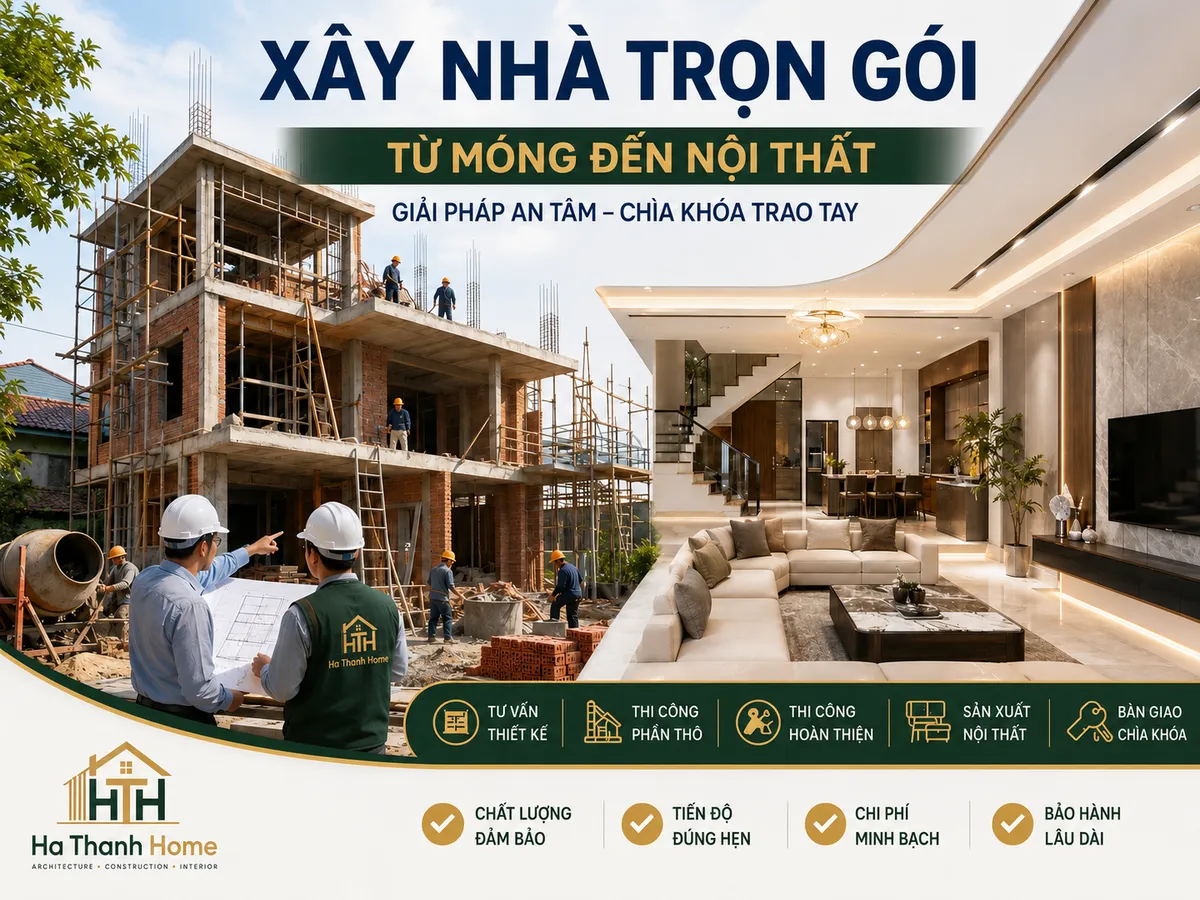 Xây Nhà Trọn Gói Từ Móng Đến Nội Thất: Quy Trình, Chi Phí Và Cách Hạn Chế Phát Sinh